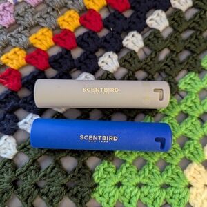 Gray and Blue Perfume Atomizers